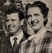 Dennis Day and his wife Peggy, 1953
