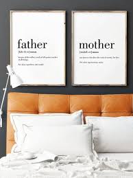Fathers Day Gift Father Definition Wall Art Quotes Fathers Day Present Gifts For Dad Definition Poster Father Daughter Gifts Father Definition Gifts For Father