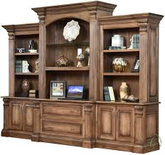 Fairbanks Large Hardwood Bookcase Credenza Furniture Bookcase Amish Furniture