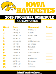 2019 Iowa Hawkeyes Football Schedule Iowa Hawkeye Football Iowa Hawkeyes Iowa Football