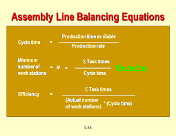 Assembly line balancing can also be defined as assigning proper number of workers or machines for each operations of an assembly line so as to meet required production rate with minimum or zero ideal time. Operations Management Layout Strategy Chapter 9 Ppt Video Online Download