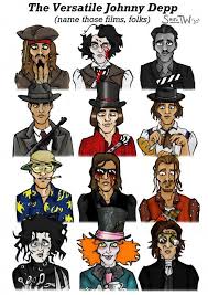 8 169 533 tykkäystä · 61 766 puhuu tästä. The Versatile Johnny Depp By Sean Williamson Johnny Depp Characters Johnny Depp Movies Johnny Depp