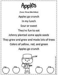 Pin By Samantha Christine On Shared Reading Apple Preschool Preschool Songs Teaching First Grade