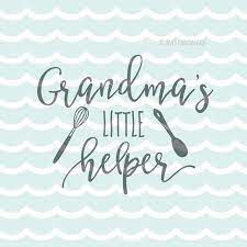 Download Grandma S Little Helper Svg Vector File Cricut By Svgoriginals Svg Baby Svg Photo Book