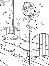 Some of the coloring page names are masha and the bear coloring, masha and bear colouring, masha and the bear first aid kit coloring color luna, masha and the bear rooster shape delicious candy coloring, masha frog love a4 coloring wecoloring, masha and the bear rooster shape delicious candy coloring, large coloring coloring home, adult. Online Coloring Pages Coloring Page Masha Jumping On The Bed Masha And The Bear Coloring Download And Print Free