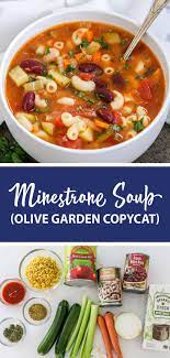 Minestrone Soup Olive Garden Copycat Momsdish Minestrone Soup Recipe Easy Homemade Soup Recipe Easy Soup Recipes