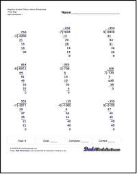 We Have Free Math Worksheets For Negative Numbers Problems With Simple Problems That Introduce Negat Negative Numbers Free Printable Math Worksheets Worksheets
