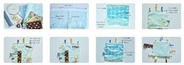 簡単 タグ付きカシャカシャハンカチの作り方 赤ちゃんに手作りおもちゃを chiik 手作りおもちゃ キッズアクティビティー 手芸 初心者