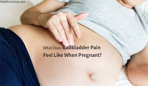 Located just below your ribs on the right side, your a gallbladder attack can cause pain that may start after you eat, especially if you've had a heavy meal. What Does Gallbladder Pain Feel Like When Pregnant
