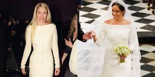 Meghan markle arrives for her wedding to prince harry at st george's chapel, windsor castle on. How Meghan Markle S Wedding Dress Pays Tribute To Carolyn Bessette Kennedy