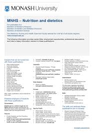 Nutrition And Dietetics Mnhs