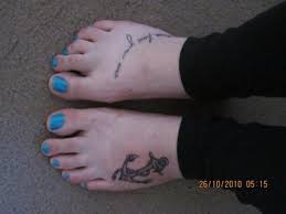 Another common tattoo design on feet is a sword. 65 Best Anchor Foot Tattoos