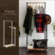 送料無料 ハンガーラックポールハンガーコートハンガー木製北欧収納ラックハンガー棚付衣類おしゃれ人気スリムシンプルマルチハンガーラックfranso フランソ ホワイトブラック hls du ハンガーラック おしゃれ 木製 インテリア 家具 ハンガーラック おしゃれ