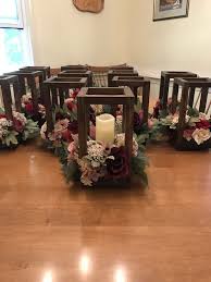Pick Up Or Local Drop Off Only No Shipping Wooden Lantern Centerpieces With Flameless Candl Wooden Lanterns Centerpieces Lantern Centerpieces Wooden Lanterns
