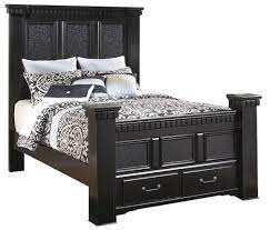 All of our bedroom sets are built to be durable and stylish. Cavallino Vintage Queen Mansion Storage Bed In Black