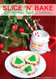 How to make christmas sugar cookies. Slice N Bake Christmas Tree Cookies Mom Loves Baking