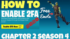 Enable 2fa fortnite chapter 2, can you still get the boogie down emote for free in chapter 2 let's have a try to see if it still works. How To Enable 2fa In Fortnite Chapter 2 Season 4 Youtube