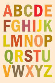 The english alphabet consists of 26 letters: Alphabet List Print Allposters Com