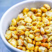Homemade Corn Nuts Either Baked Or Fried Snack Recipe Are A Delicious Addictive Salty And Crunchy Snac Corn Nut Corn Nuts Recipe Healthy Vegetarian Dinner