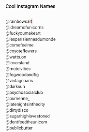 Cool Instagram Usernames Kata Kata Gambar Kastil Gambar