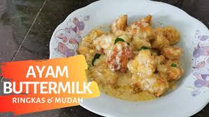 Antara usaha nak laku kan bahagian isi ayam. Resipi Ayam Buttermilk Ringkas Dan Mudah Simple Buttermilk Chicken Youtube