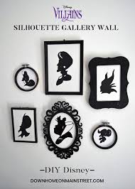 Disney Villain Silhouette Gallery Wall Down Home On Main Street Disney Halloween Diy Disney Halloween Parties Disney Halloween Decorations
