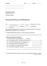 Antrag auf abänderung der ratenzahlung nach § 120 abs. Antrag Auf Stundung Und Ratenzahlung