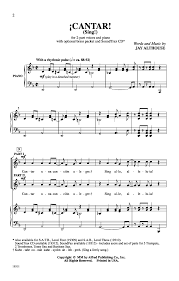 Cantar Two Part By Jay Althouse Salsa Music Choral Sheet Music Songs