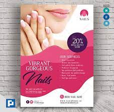 Nail Experts Salon And Spa Flyer Psdpixel Spa Flyer Spa Manicure Spa Salon