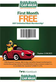 Ducky car wash coupon free coupon codes. Quick Quack Car Wash
