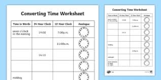 Maybe you would like to learn more about one of these? Converting 12 Hour And 24 Hour Clock Differentiated Worksheets