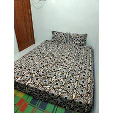 120 x 200 x 20 / no.3 , 2 bantal + 2 guling = rp. Sprei Batik Sogan Kembang Sprei Batik Pekalongan Sprei Murah Shopee Indonesia