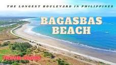 BAGASBAS BEACH l THE LONGEST BOULEVARD IN PHILIPPINES - YouTube