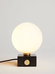 New white geometric table lamp. Table Desk Bedside Lamps John Lewis Partners