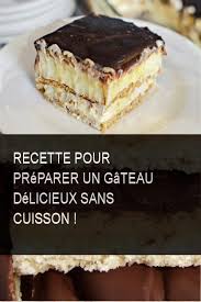 Recette Pour Preparer Un Gateau Delicieux Sans Cuisson Eau Gateau Recette Delicieux Gateau Preparer Prepare P Desserts Desserts Around The World Food