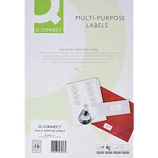 Portrait, landscape, and text box in word and in pdf formats. Q Connect Multi Purpose Label 21 Per A4 Sheet Pack Of 100 White Amazon Co Uk Stationery Office Supplies