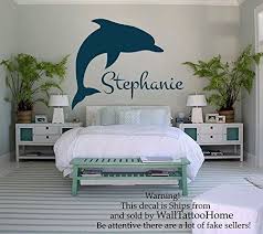 Wall Decals Personalized Name Decal Vinyl Sticker Girl Nursery Room Dolphins Decor Home Bedroom Interior Design A Dolphin Bedroom Decor Interior Design Bedroom