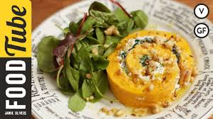 Ravioli are a type of pasta comprising a filling enveloped in thin pasta dough. Roasted Squash Goats Cheese Roulade French Guy Cooking Roulade Vegetarian Recipes Roasted Squash