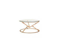 Up top, the circular tabletop is made from clear tempered glass and supports up to 50 lbs. Arianna Rose Gold Round Coffee Table Furniture From Greatlook Design Studio Uk