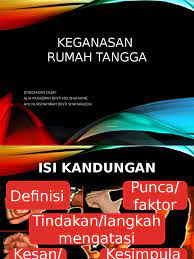 Report pembinaan phbs rumah tangga. Keganasan Rumah Tangga