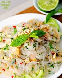 In thai cuisine these are called yam, tam, lap and phla. Vermicelli And Prawn Thai Salad Glass Noodles Recipe Prawn Salad Glass Noodle Salad
