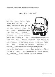 Mein Auto Herbie Adjektive Wortfamilien Daf