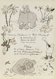 Original Babar Books Illustration Elephant Art Illustration Art