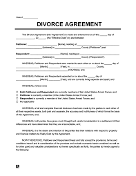 Our easy to use divorce interview will guide you through the online divorce process in under an hour. Divorce Agreement Template Create A Free Divorce Agreement Form
