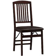 Triena Mission Back Folding Chairs Set Of 2 Espresso Brown Folding Dining Chairs Wood Folding Chair Dining Chairs