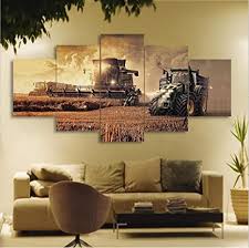 Home »wandbild wohnzimmer »wandbild wohnzimmer. Taxpy Wandbild Wohnzimmer 5 Stucke Wandkunst Traktor Olgemalde Leinwand Gemalde Kein Rahmen 30x40cmx2 30x80cmx1 30x60cmx2 Amazon De Kuche Haushalt Wohnen