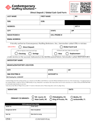 Share this link with your followers. Global Cash Card Direct Deposit Form Fill Online Printable Fillable Blank Pdffiller