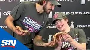 Montreal canadiens player phillip danault is becoming well known for his love affair with pizza. Phillip Danault Brings Cole Caufield Pizza During Postgame Presser Youtube