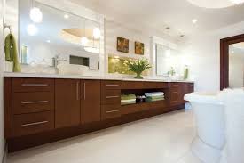 Every day can feel as serene as if a spa visit has just occurred with modern bathroom cabinets like these. Kitchen Craft Cabinetry Large Master Bathroom Vanity Modern Bathroom By Masterbrand Cabinets Inc