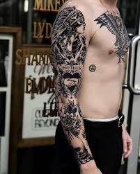 Tattoo By Mikeysharks Traditional Traditionaltattoo Traditionalartist O Traditional Tattoo Sleeve Traditional Black Tattoo Traditional Tattoo